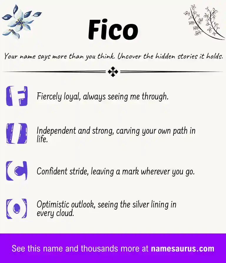 Acrostic poem about Fico.