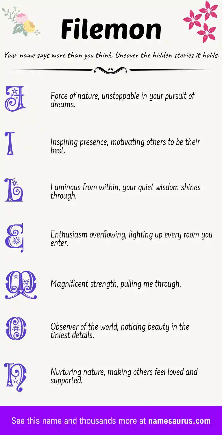 Acrostic poem about Filemon.