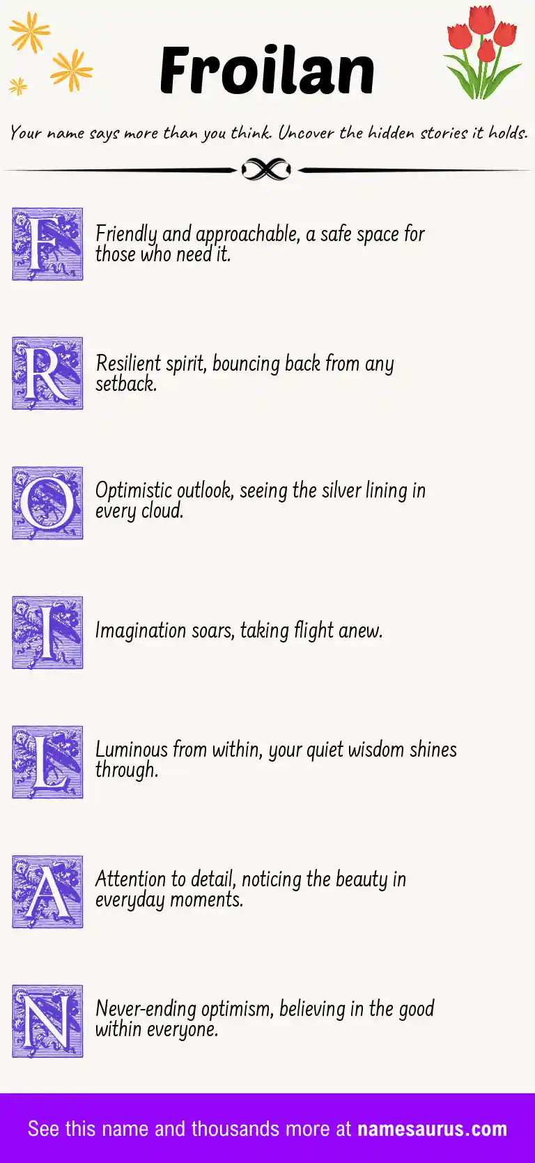 Acrostic poem about Froilan.