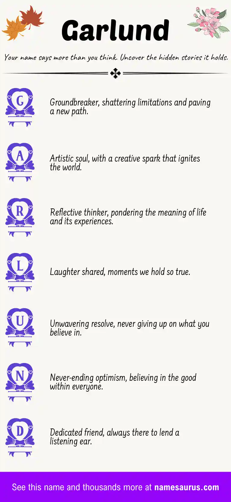 Acrostic poem about Garlund.
