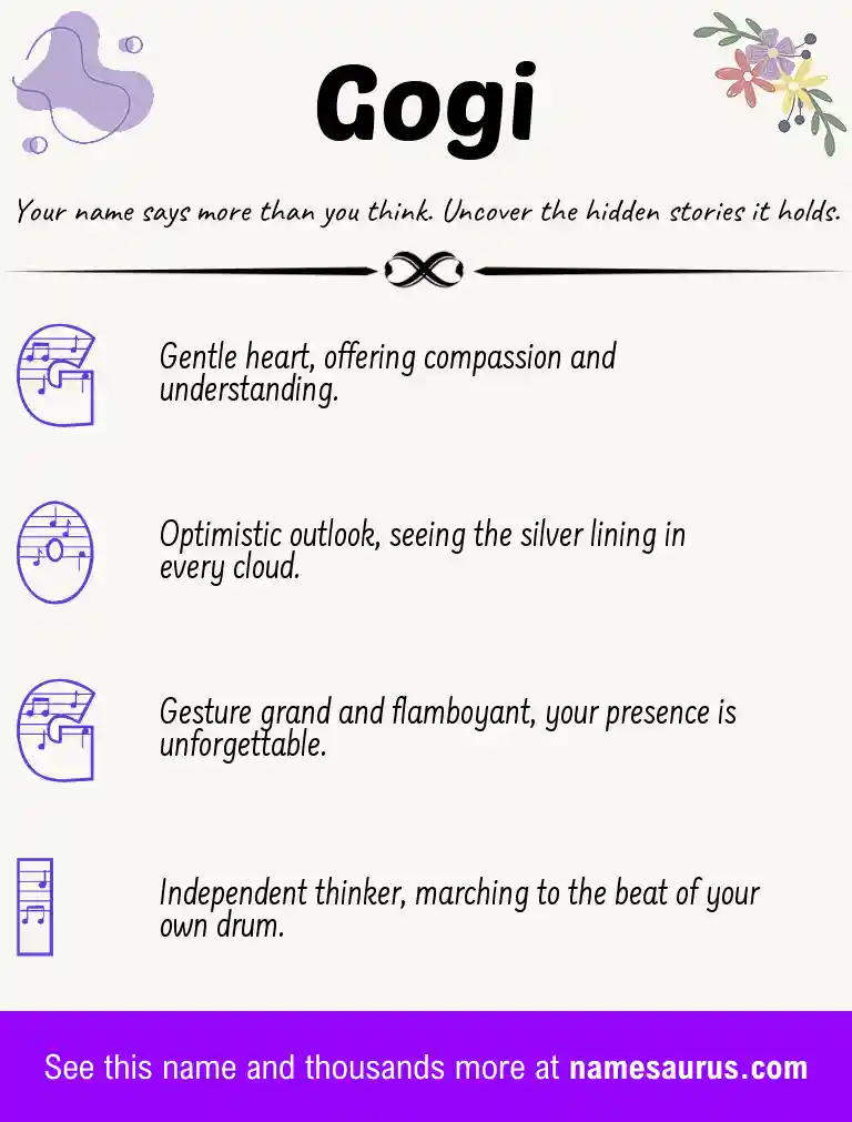Acrostic poem about Gogi.