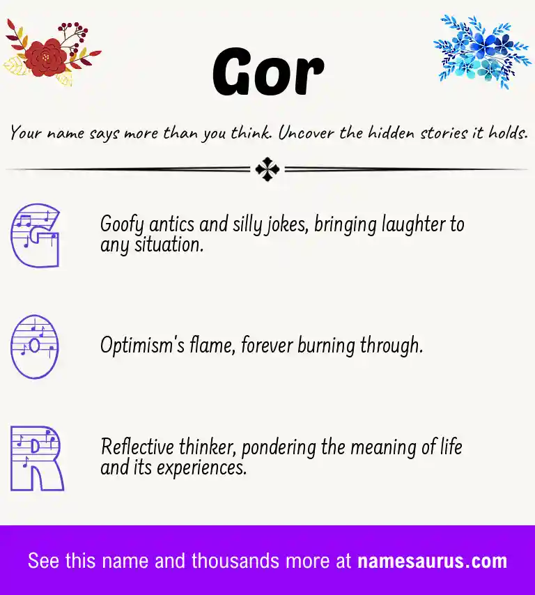 Acrostic poem about Gor.
