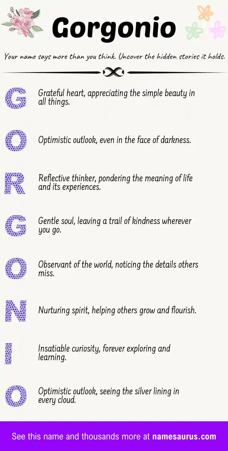 Acrostic poem about Gorgonio.