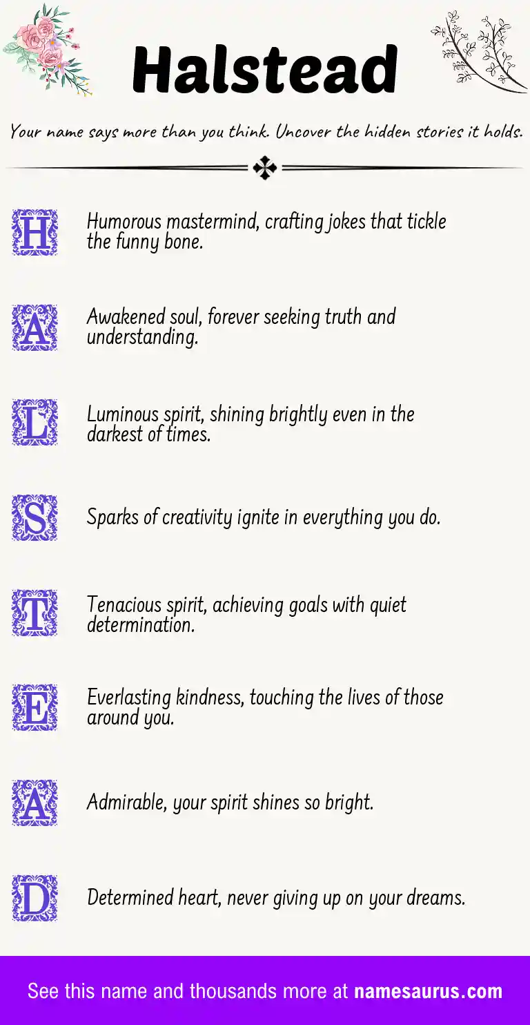 Acrostic poem about Halstead.