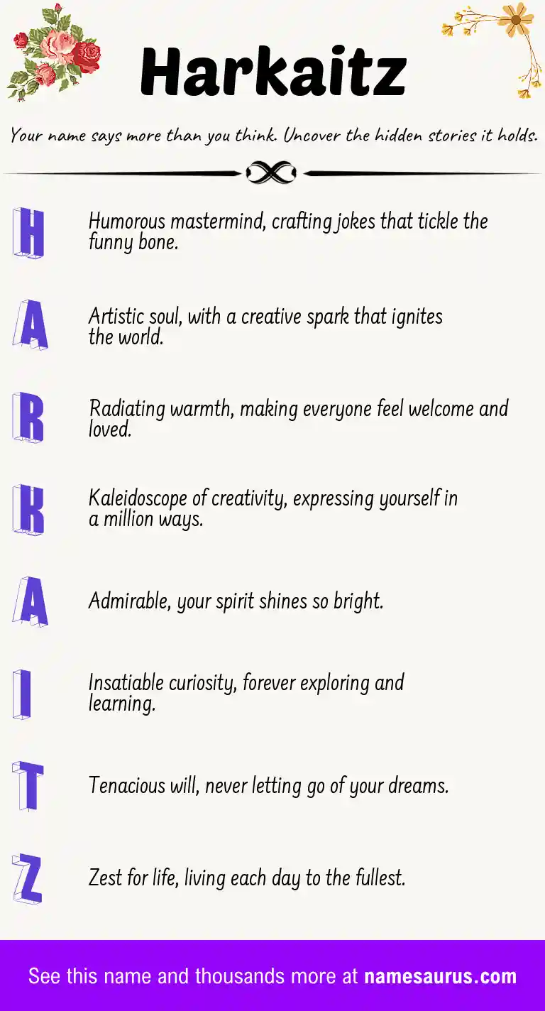 Acrostic poem about Harkaitz.