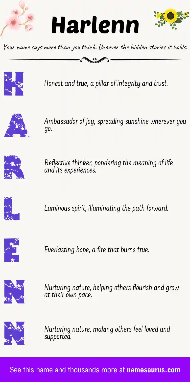 Acrostic poem about Harlenn.