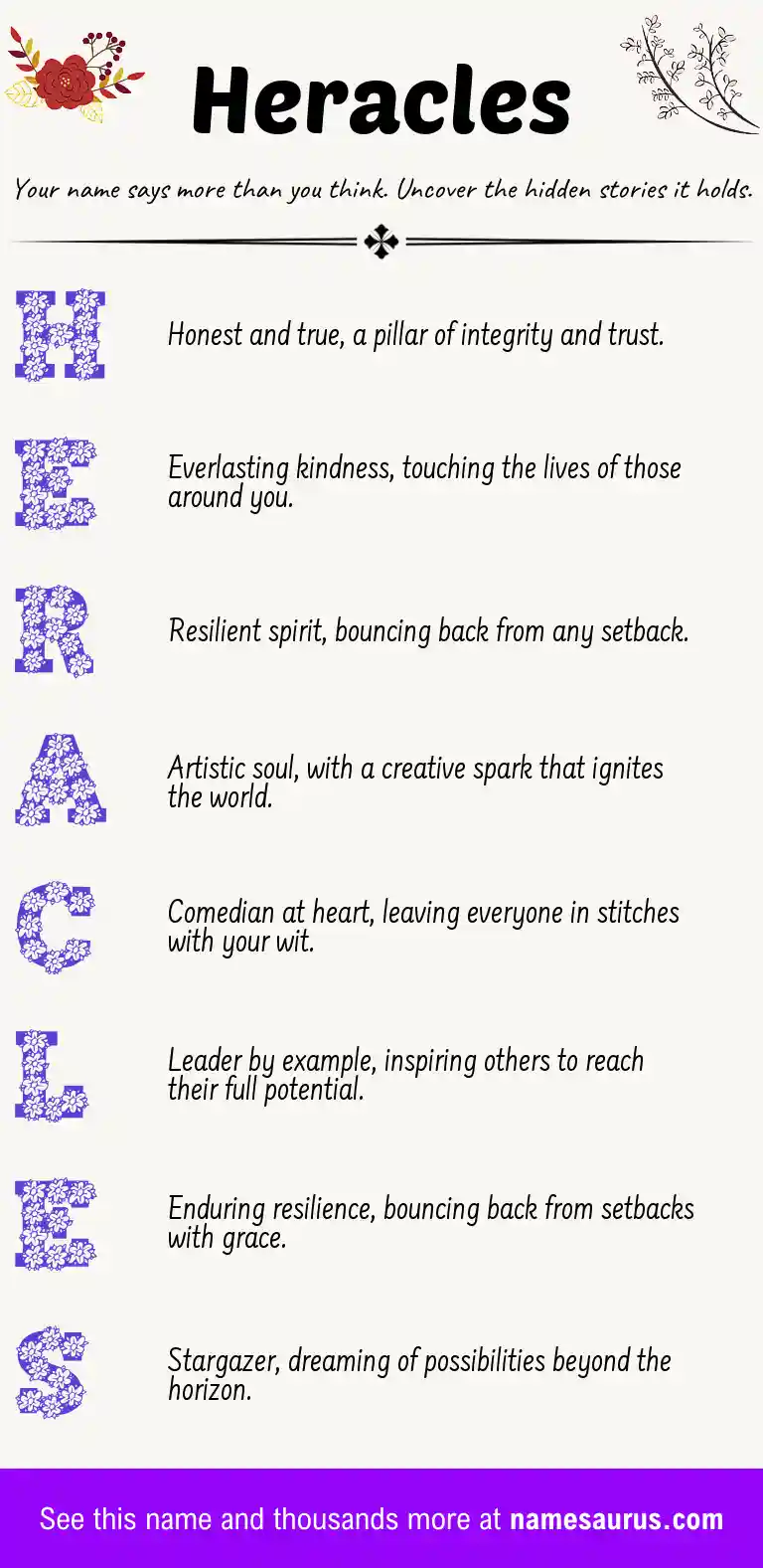 Acrostic poem about Heracles.