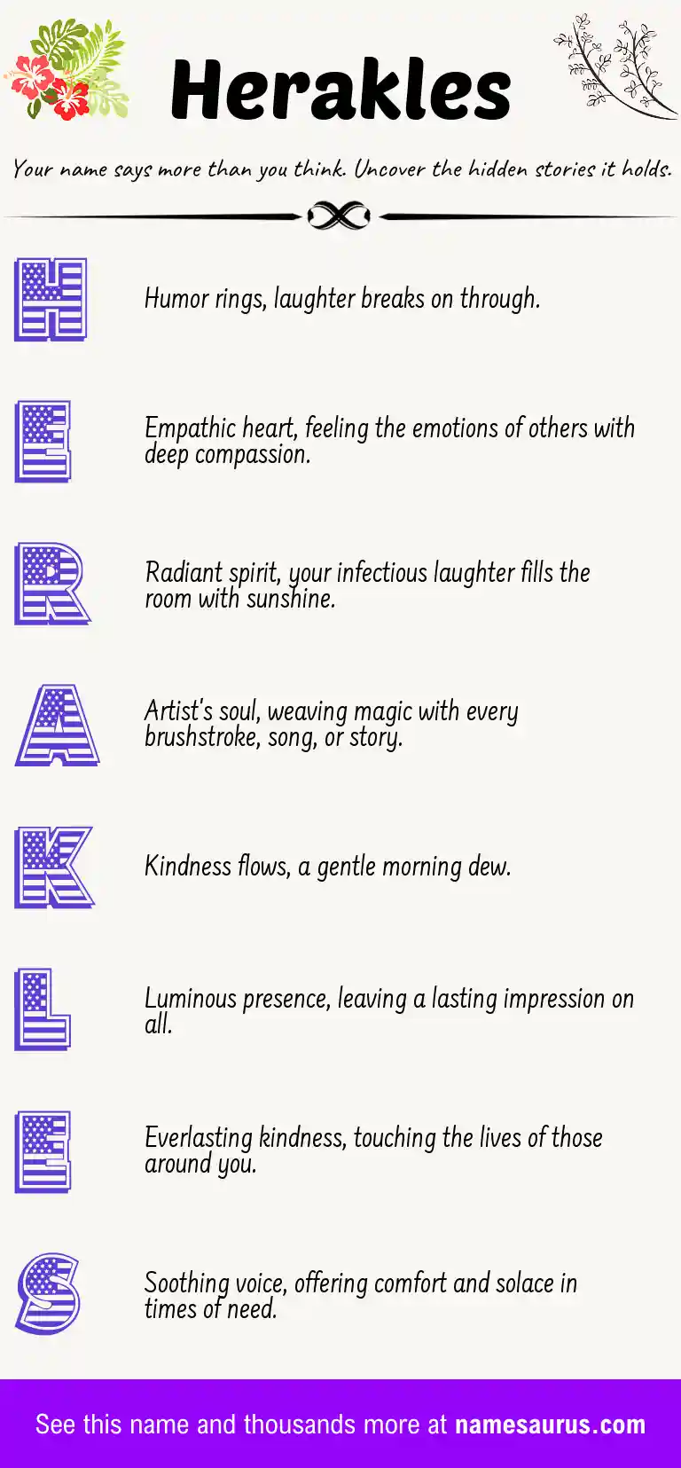 Acrostic poem about Herakles.
