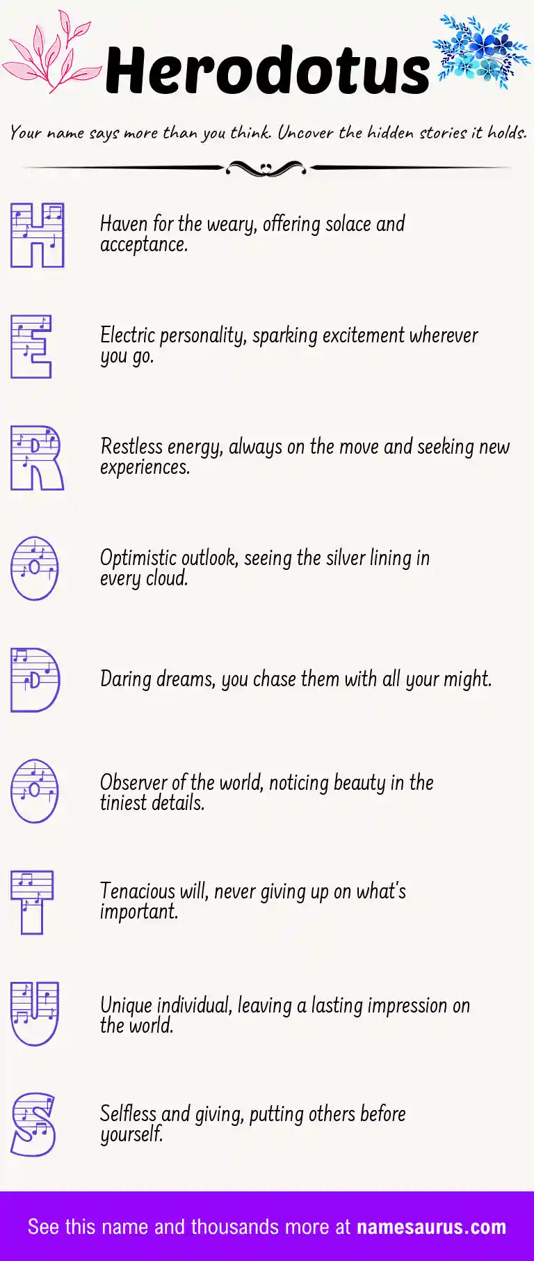 Acrostic poem about Herodotus.