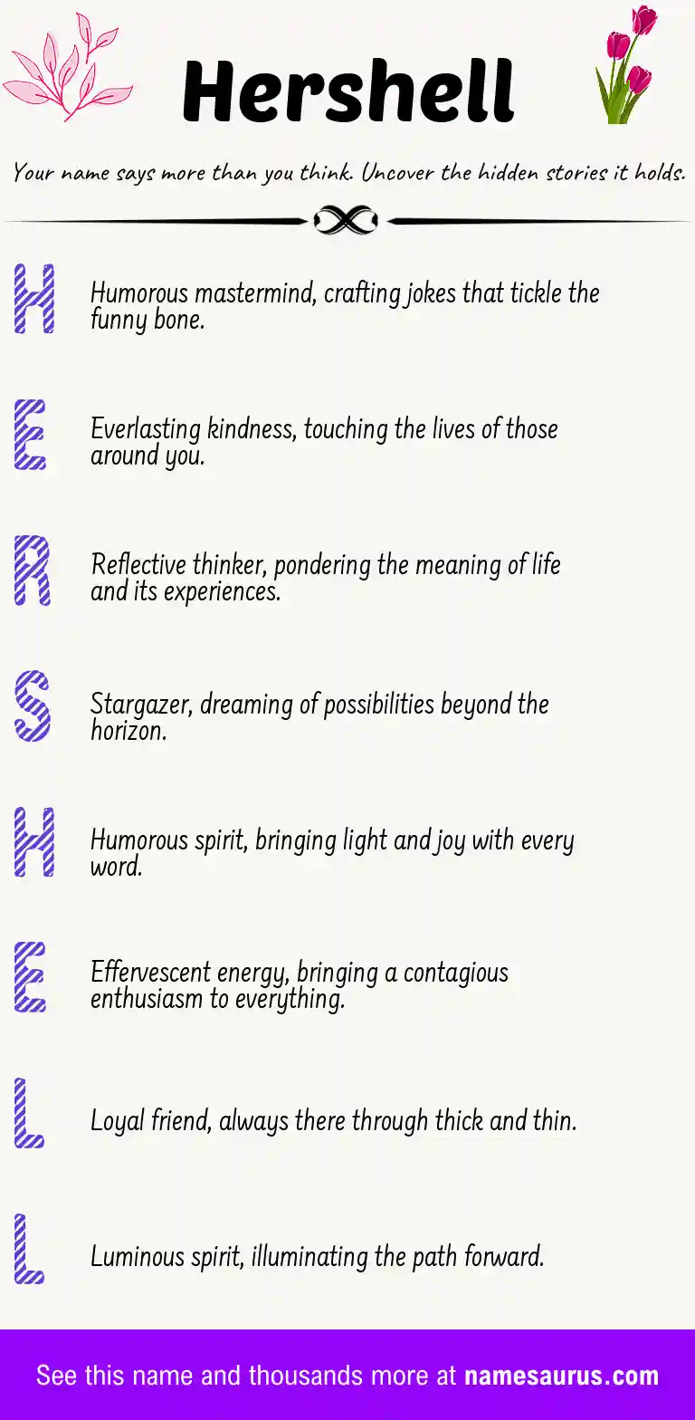 Acrostic poem about Hershell.