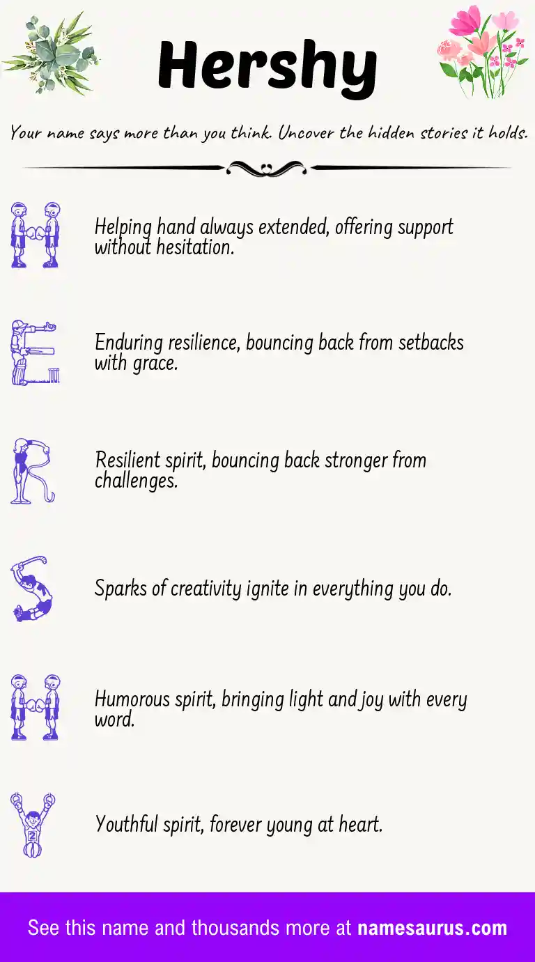 Acrostic poem about Hershy.