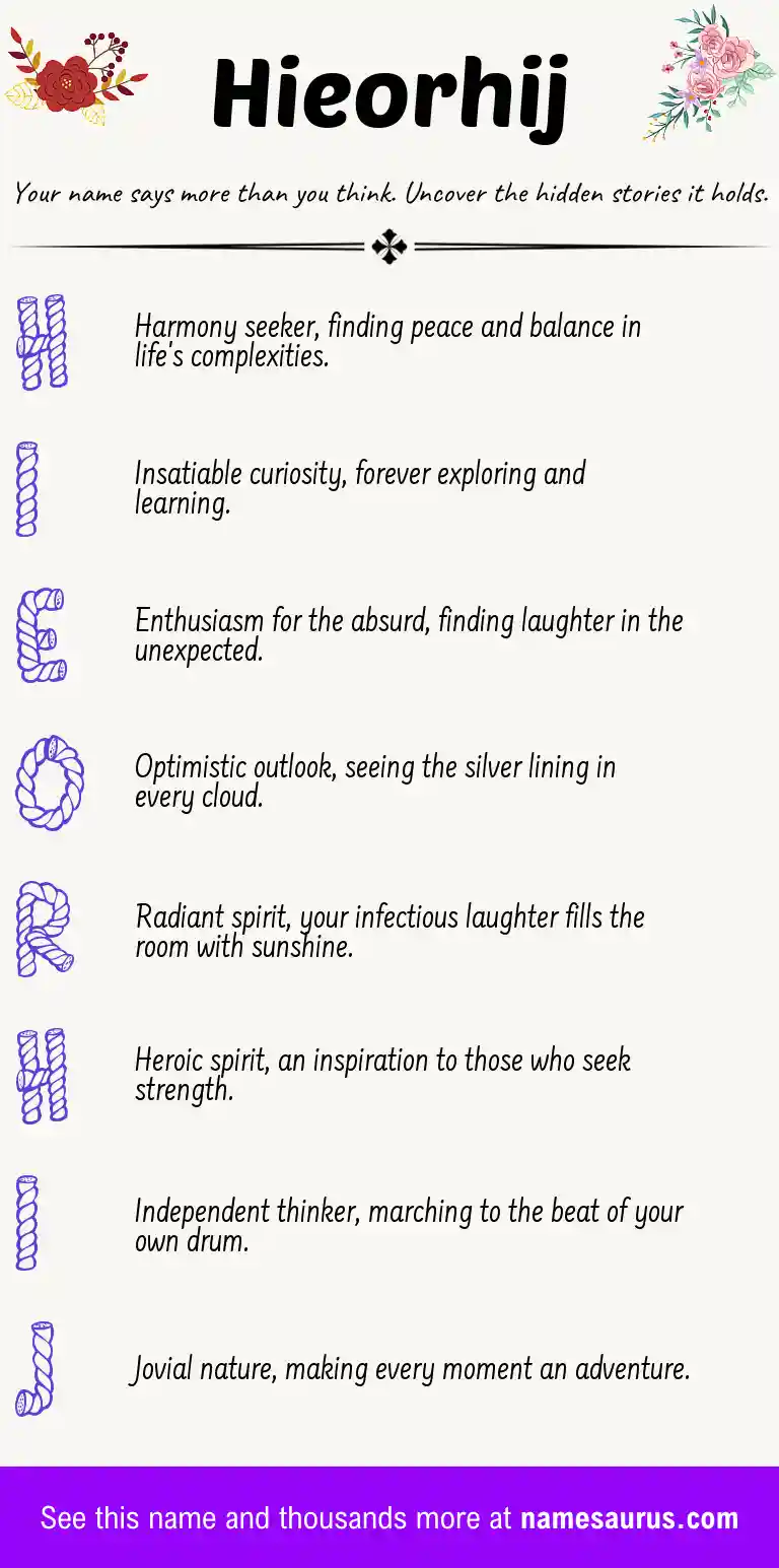 Acrostic poem about Hieorhij.