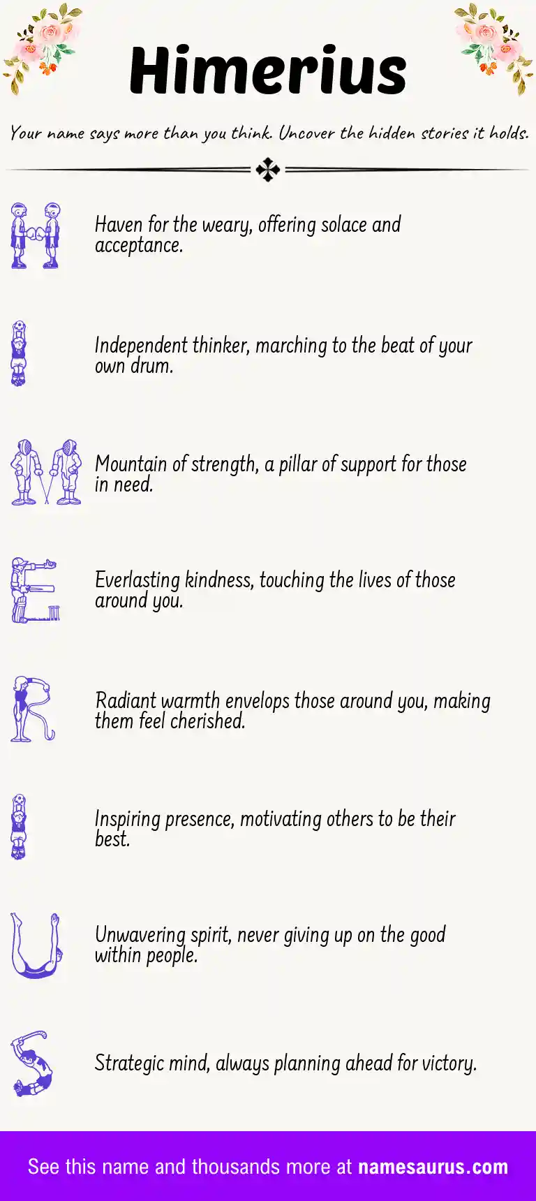 Acrostic poem about Himerius.