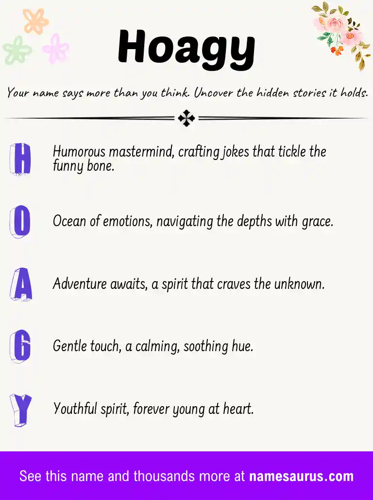 Acrostic poem about Hoagy.