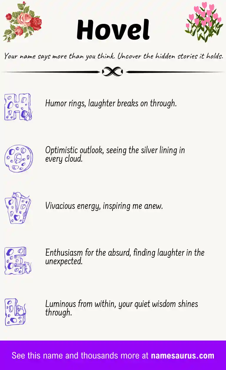 Acrostic poem about Hovel.