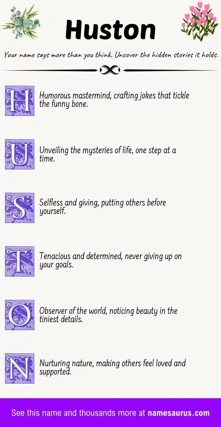 Acrostic poem about Huston.