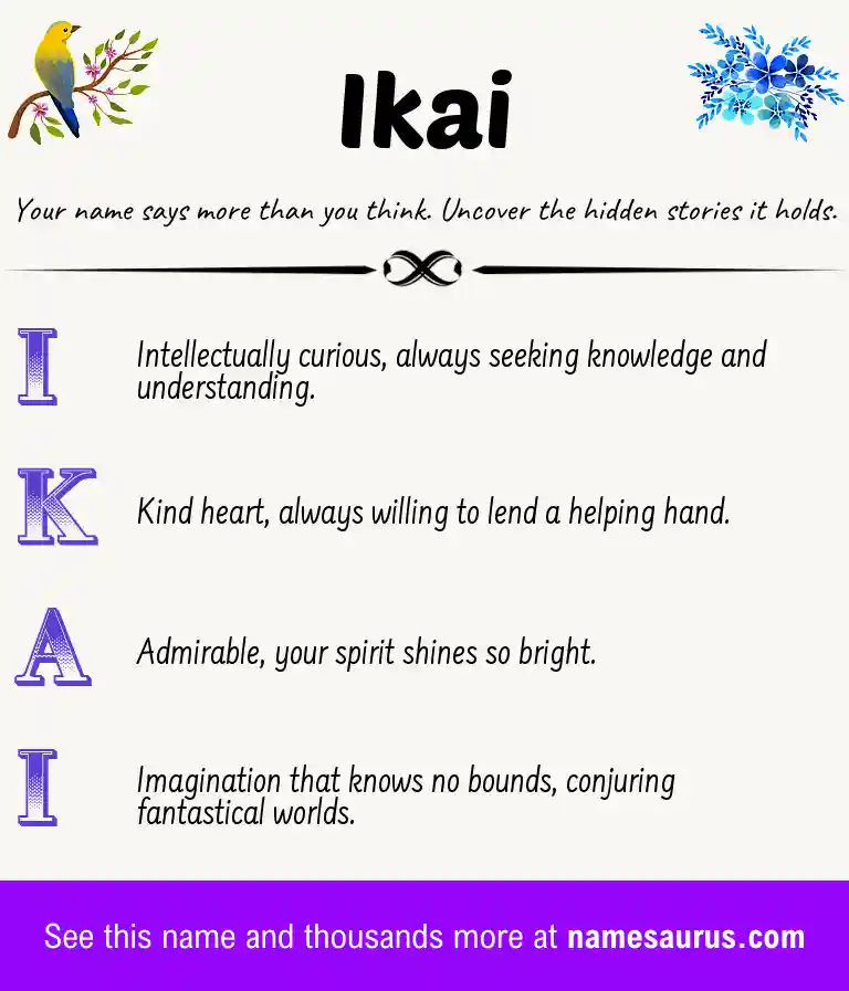 Acrostic poem about Ikai.
