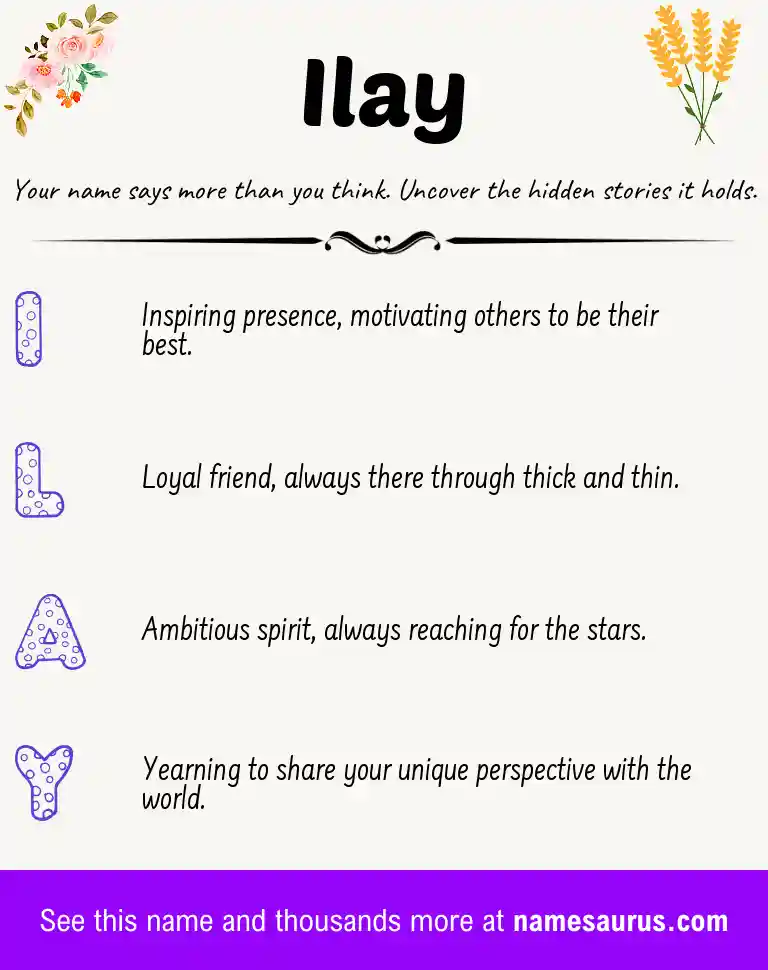 Acrostic poem about Ilay.