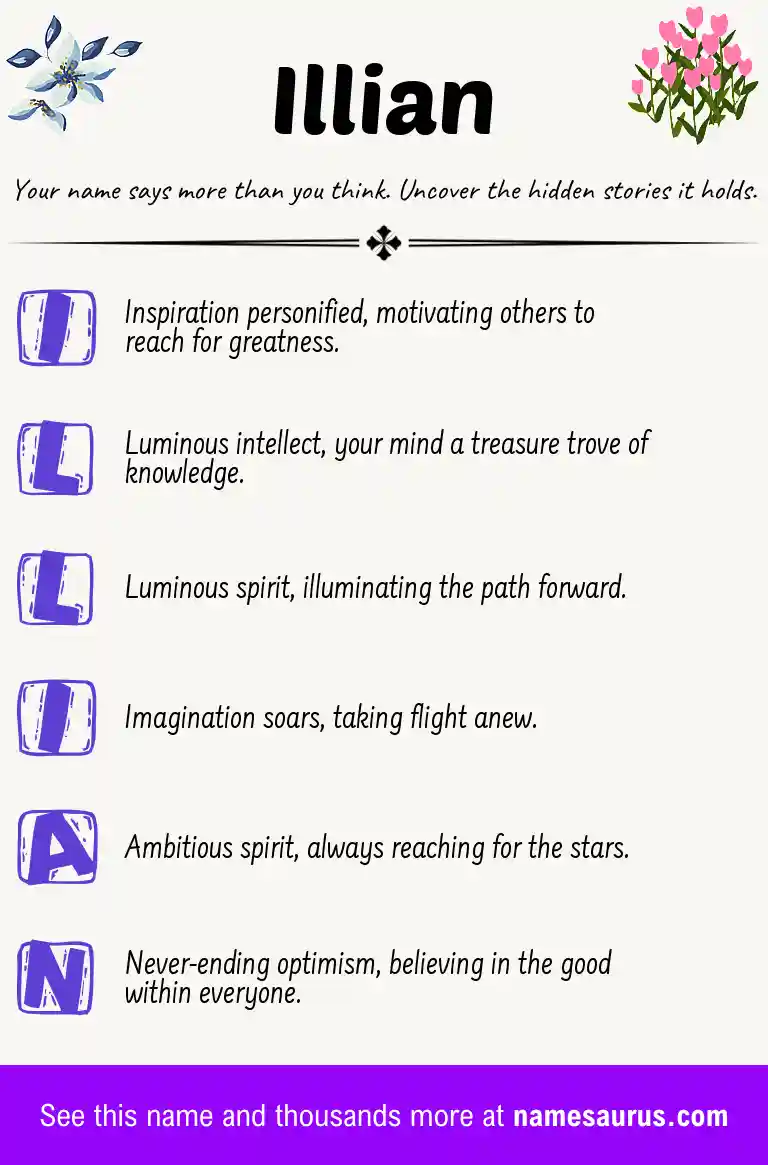 Acrostic poem about Illian.