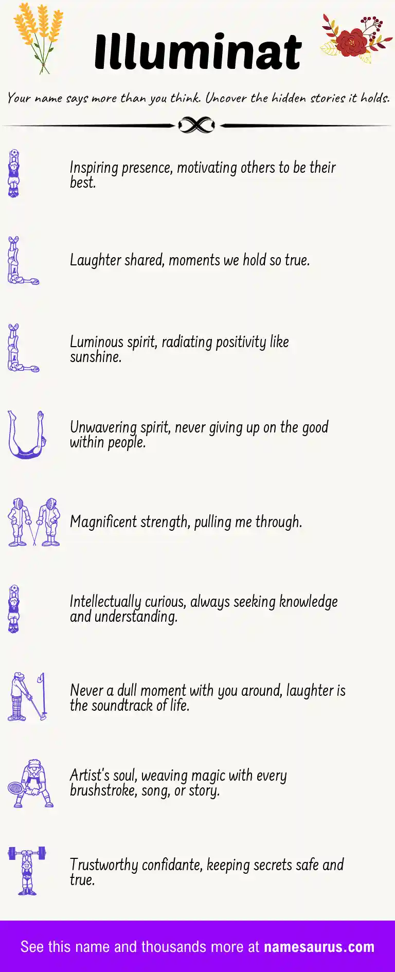 Acrostic poem about Illuminat.