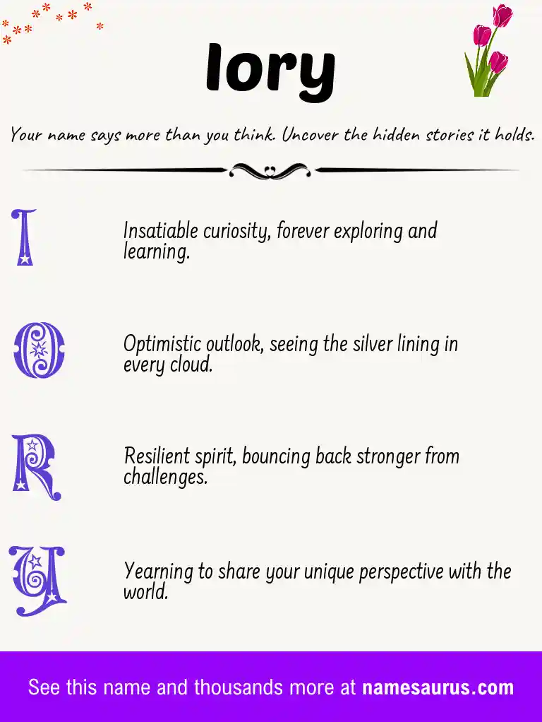 Acrostic poem about Iory.