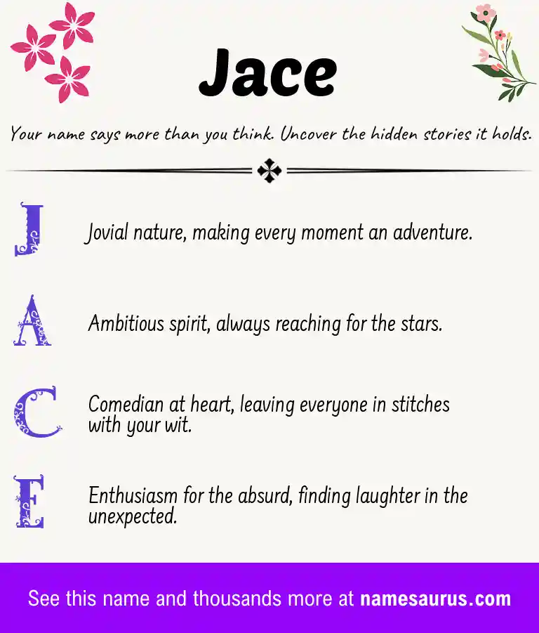 Acrostic poem about Jace.