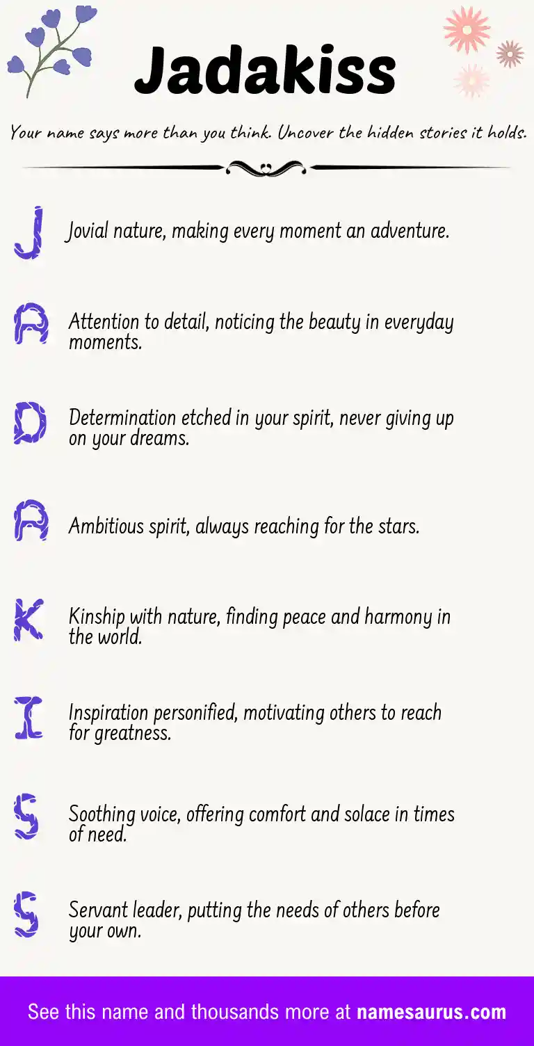 Acrostic poem about Jadakiss.