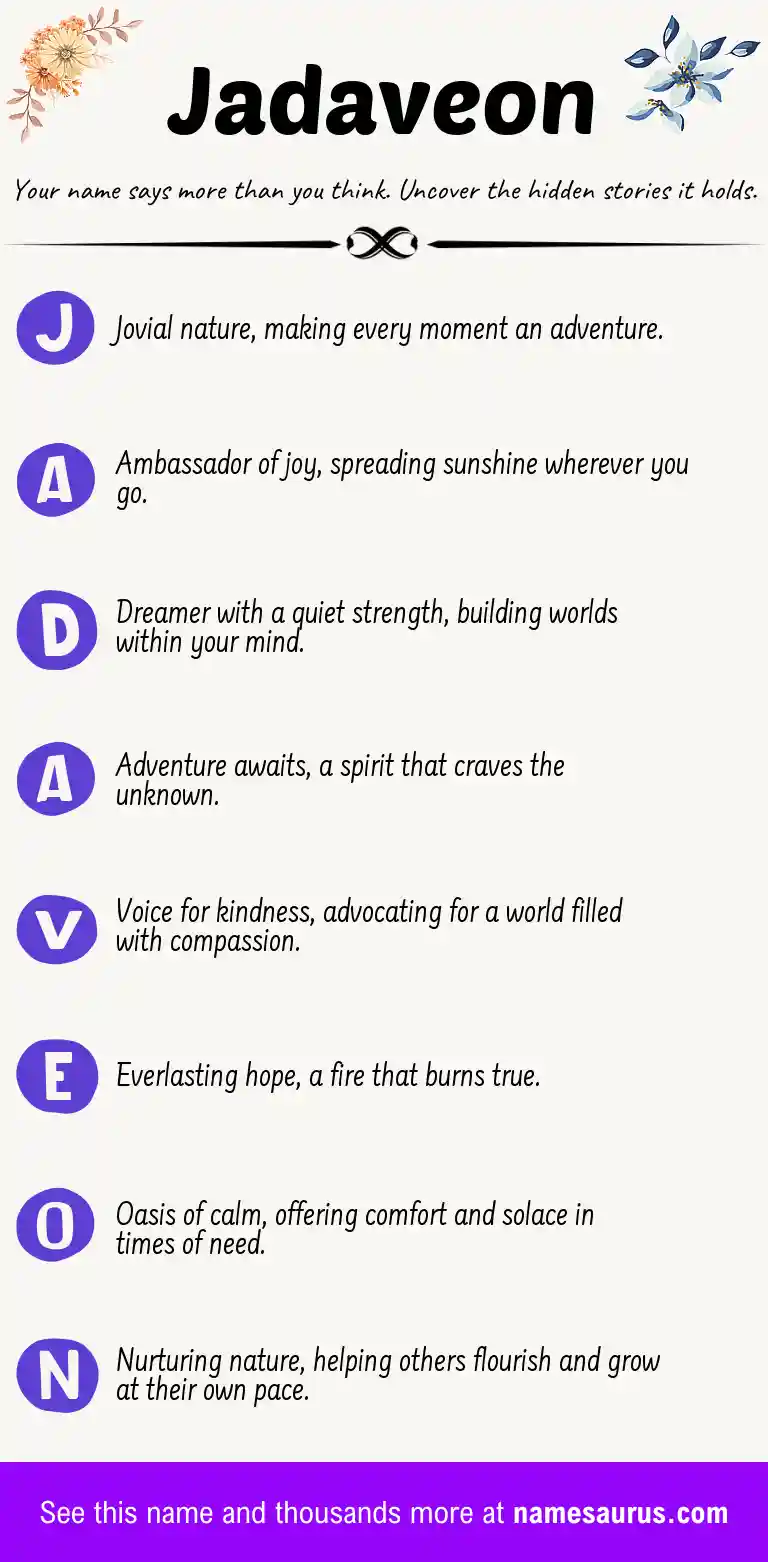 Acrostic poem about Jadaveon.