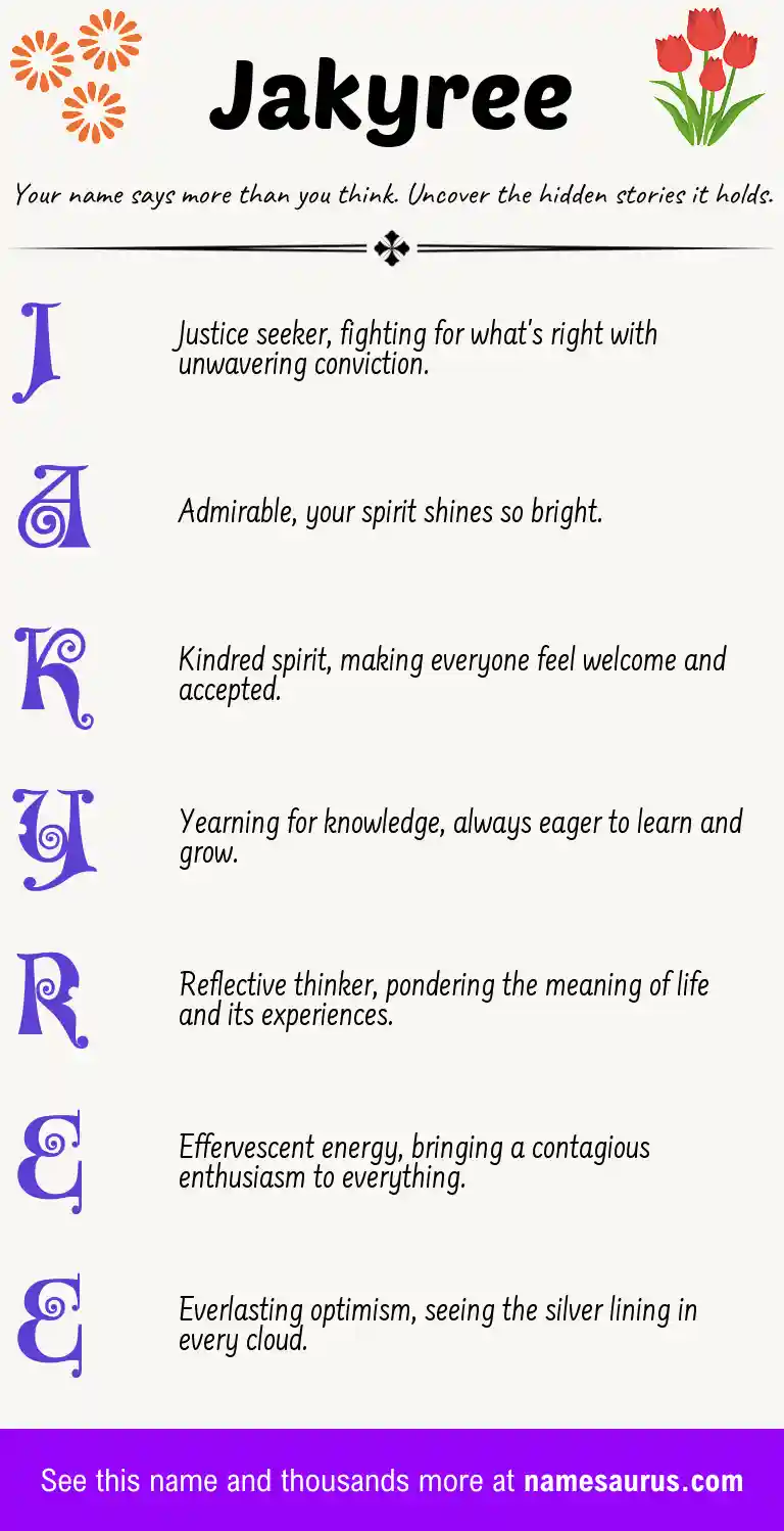Acrostic poem about Jakyree.