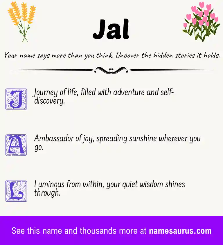 Acrostic poem about Jal.