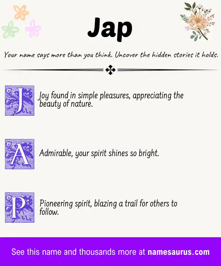 Acrostic poem about Jap.