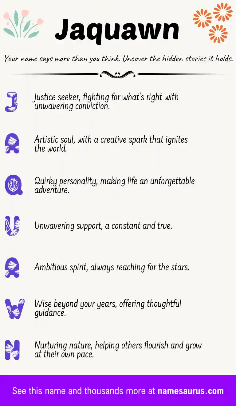 Acrostic poem about Jaquawn.