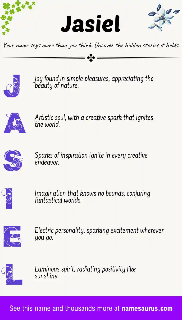Acrostic poem about Jasiel.