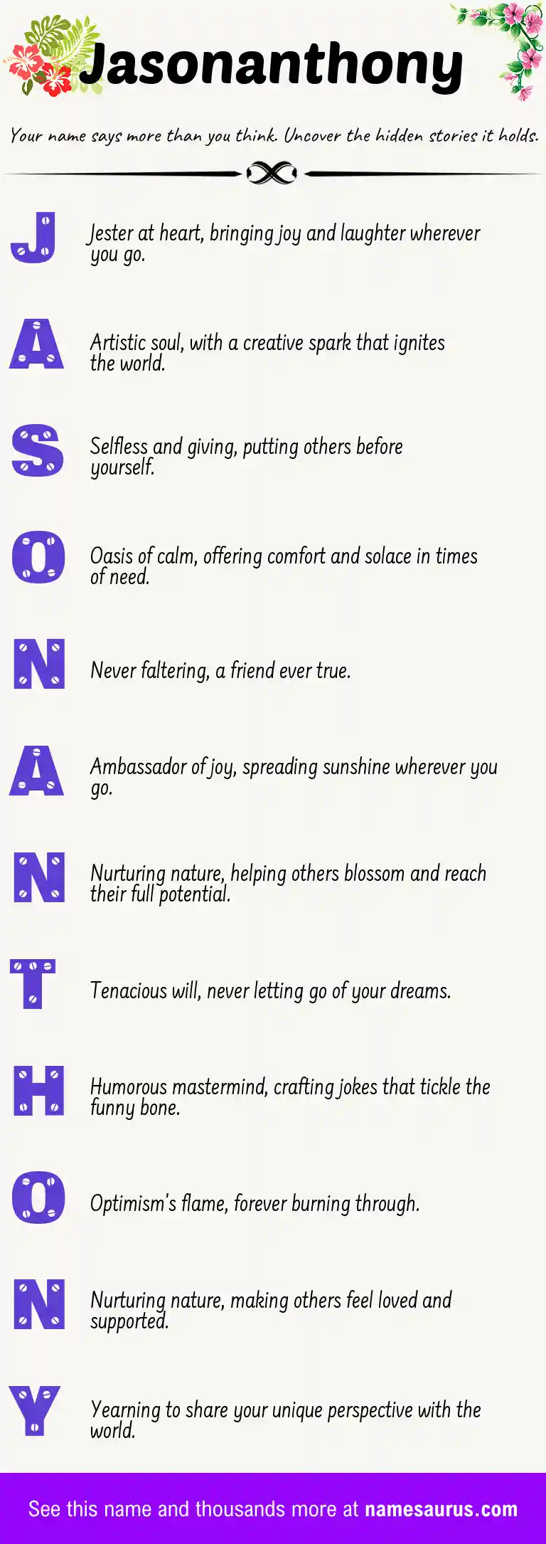 Acrostic poem about Jasonanthony.