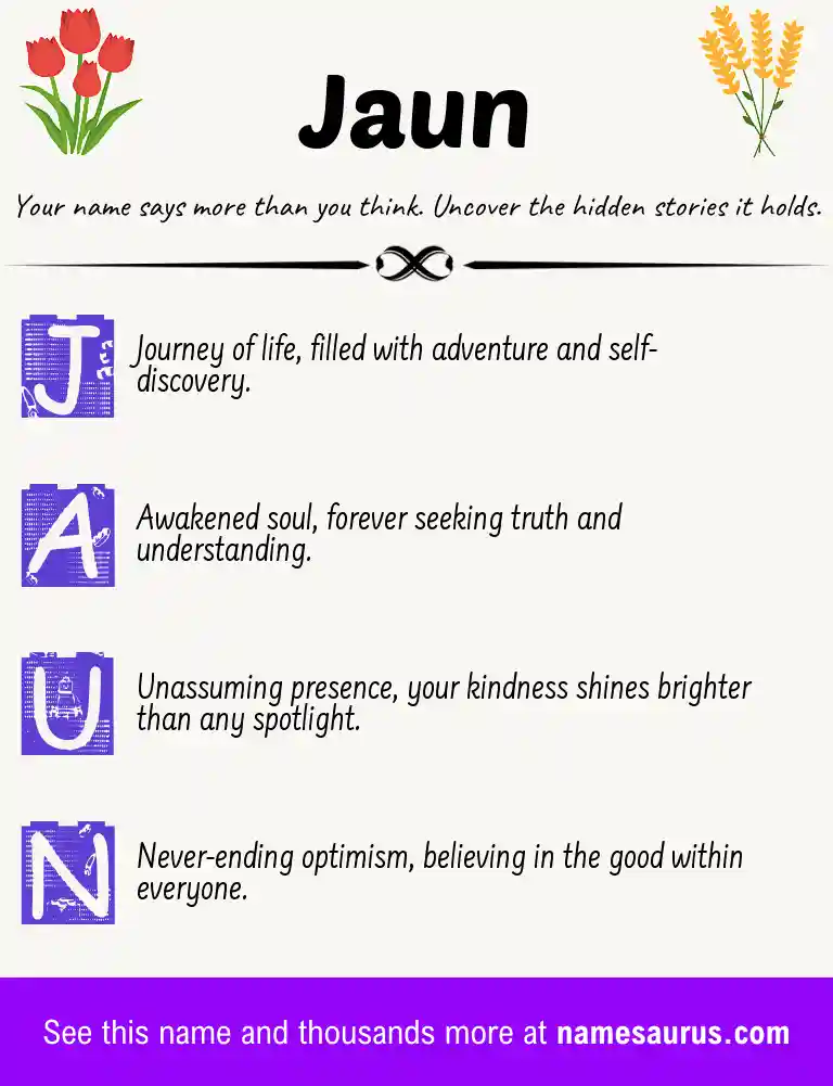 Acrostic poem about Jaun.