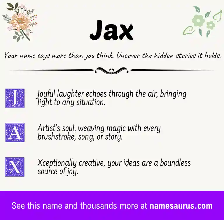 Acrostic poem about Jax.