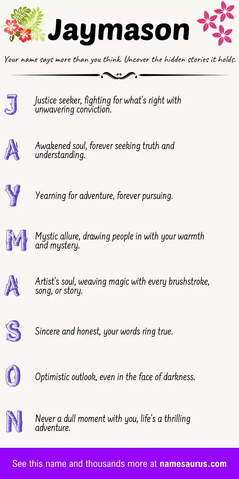 Acrostic poem about Jaymason.