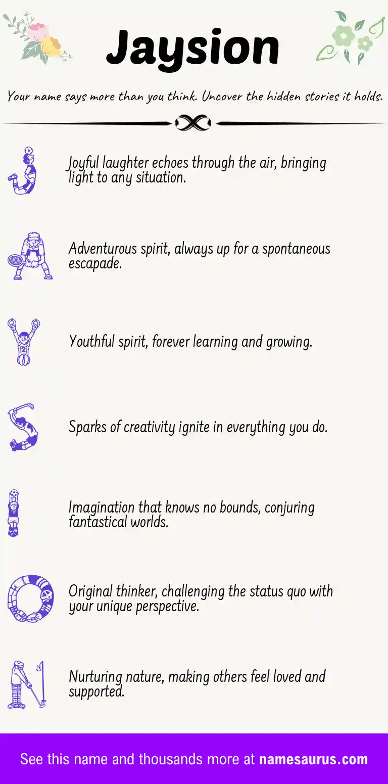 Acrostic poem about Jaysion.