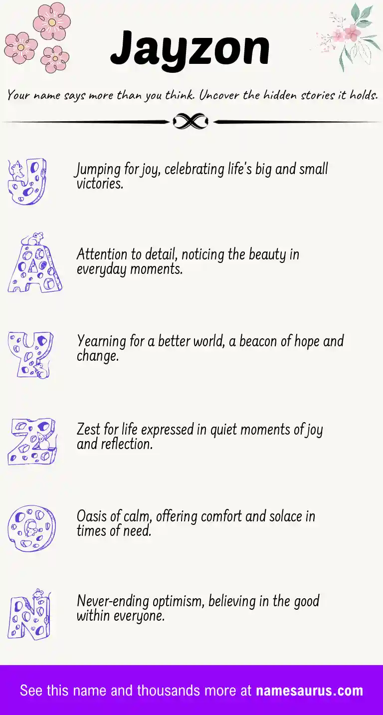 Acrostic poem about Jayzon.