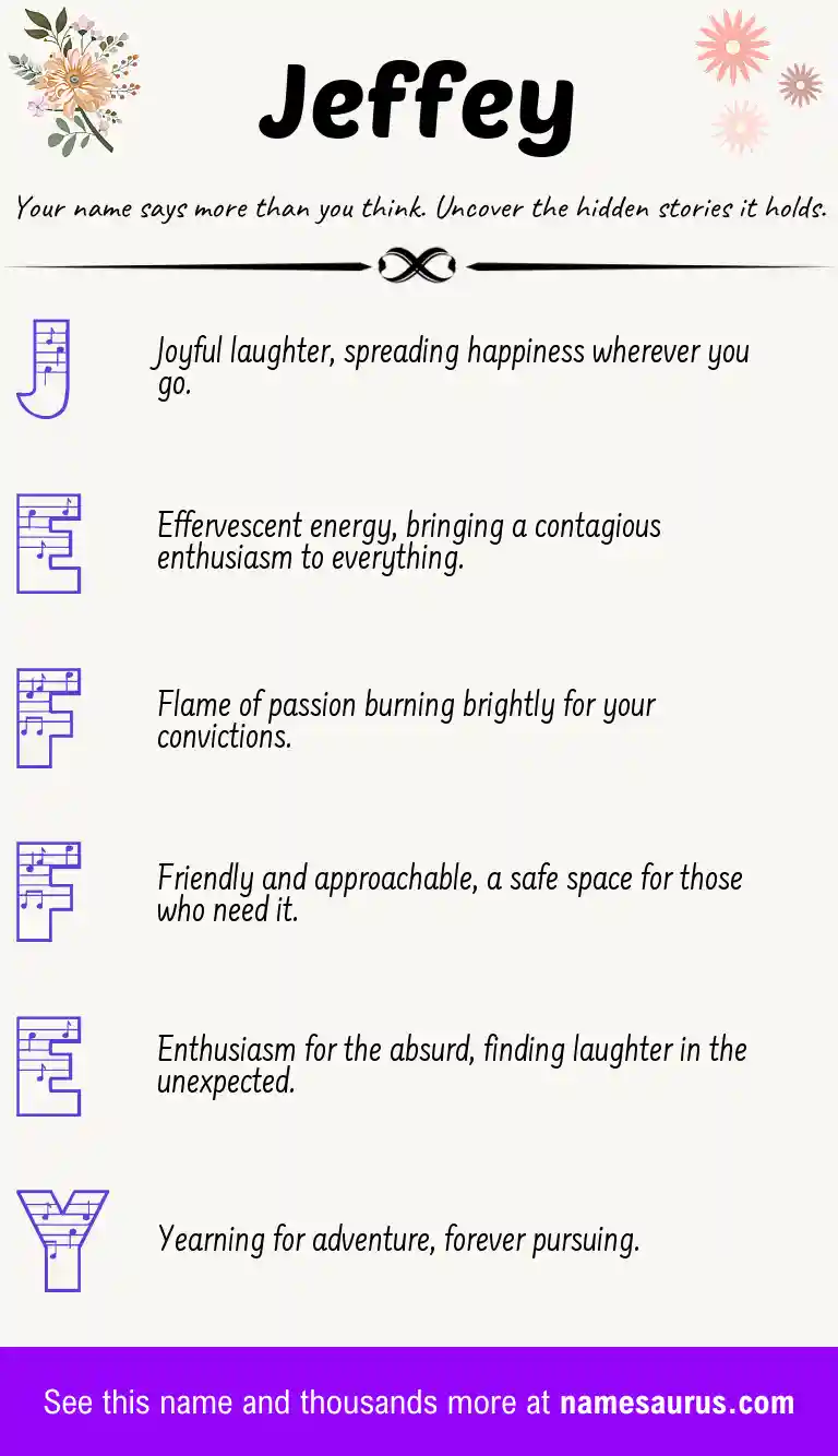 Acrostic poem about Jeffey.