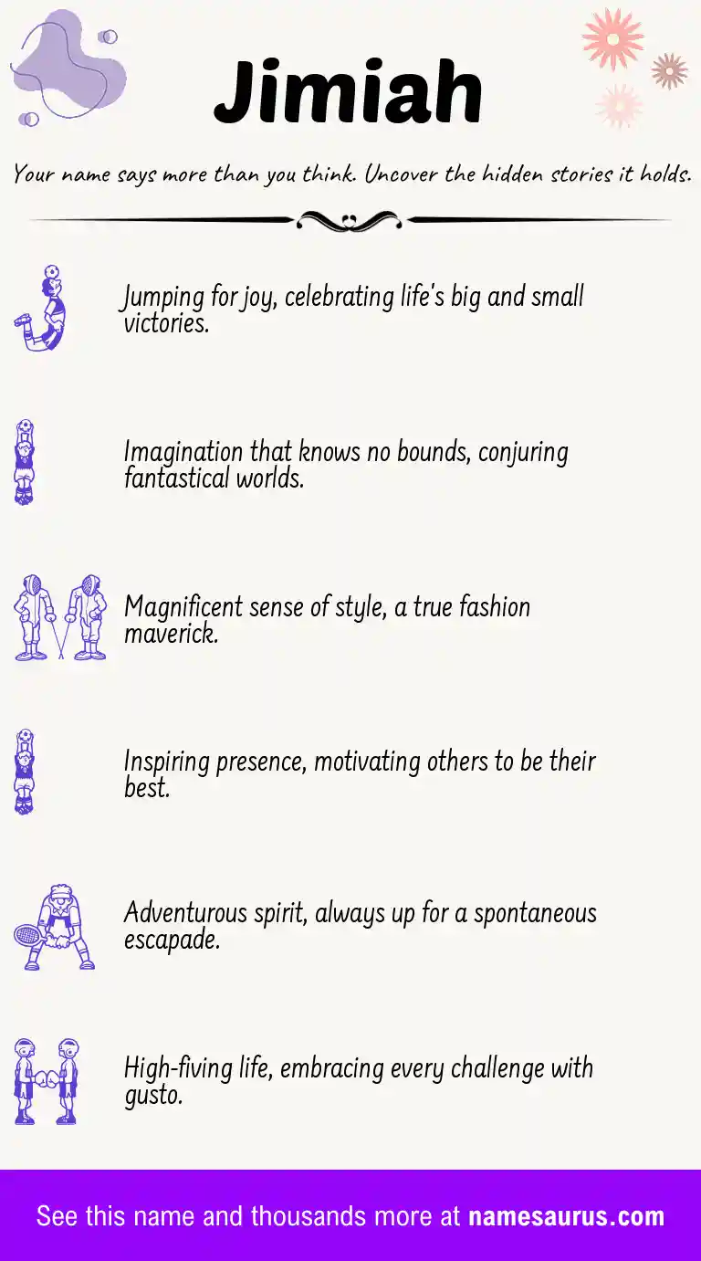 Acrostic poem about Jimiah.