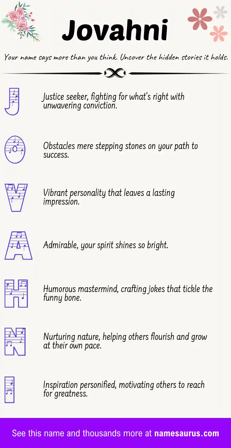Acrostic poem about Jovahni.