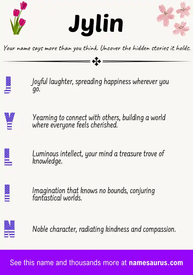 Acrostic poem about Jylin.