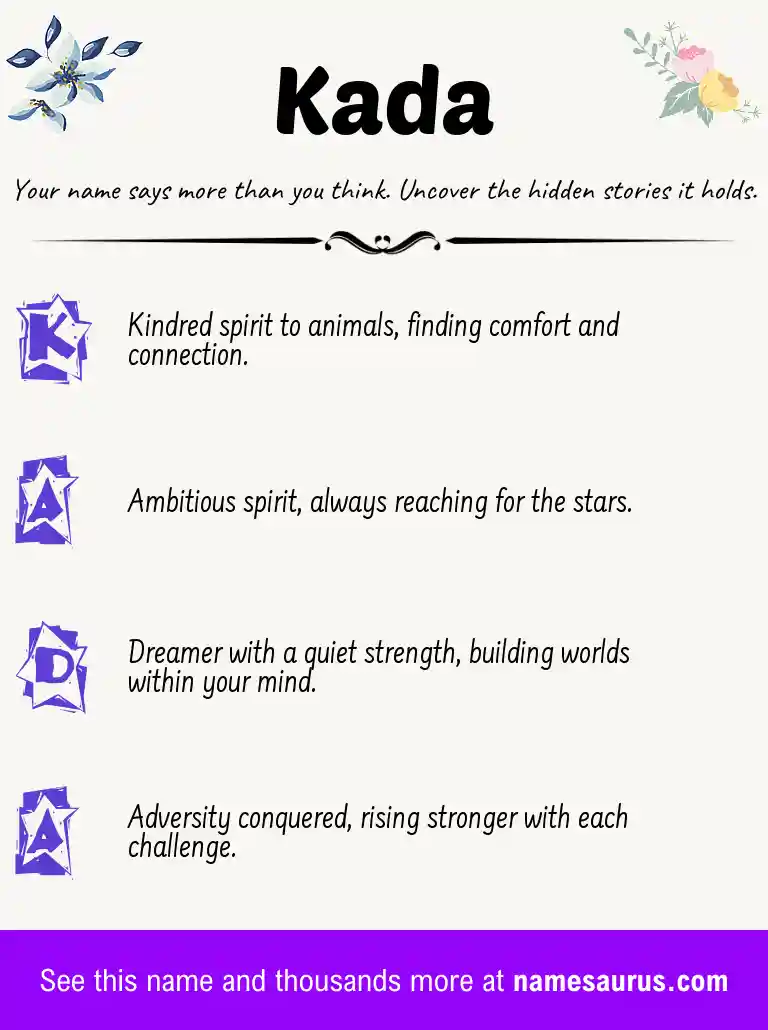 Acrostic poem about Kada.