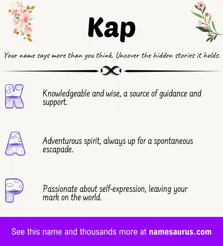 Acrostic poem about Kap.