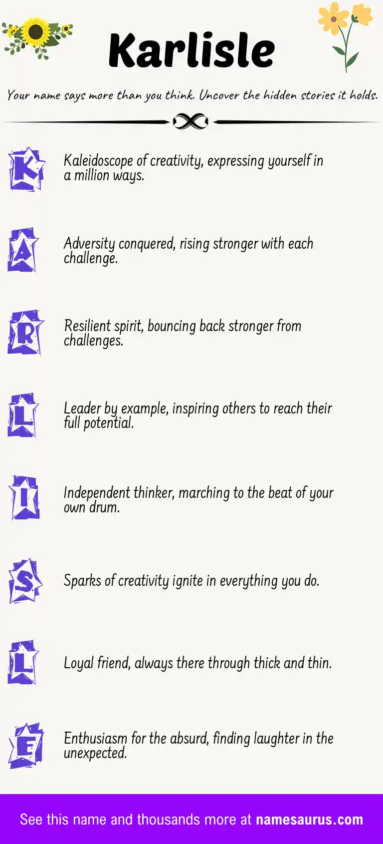 Acrostic poem about Karlisle.