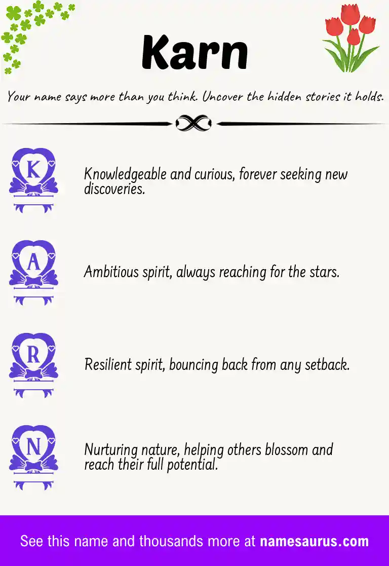 Acrostic poem about Karn.
