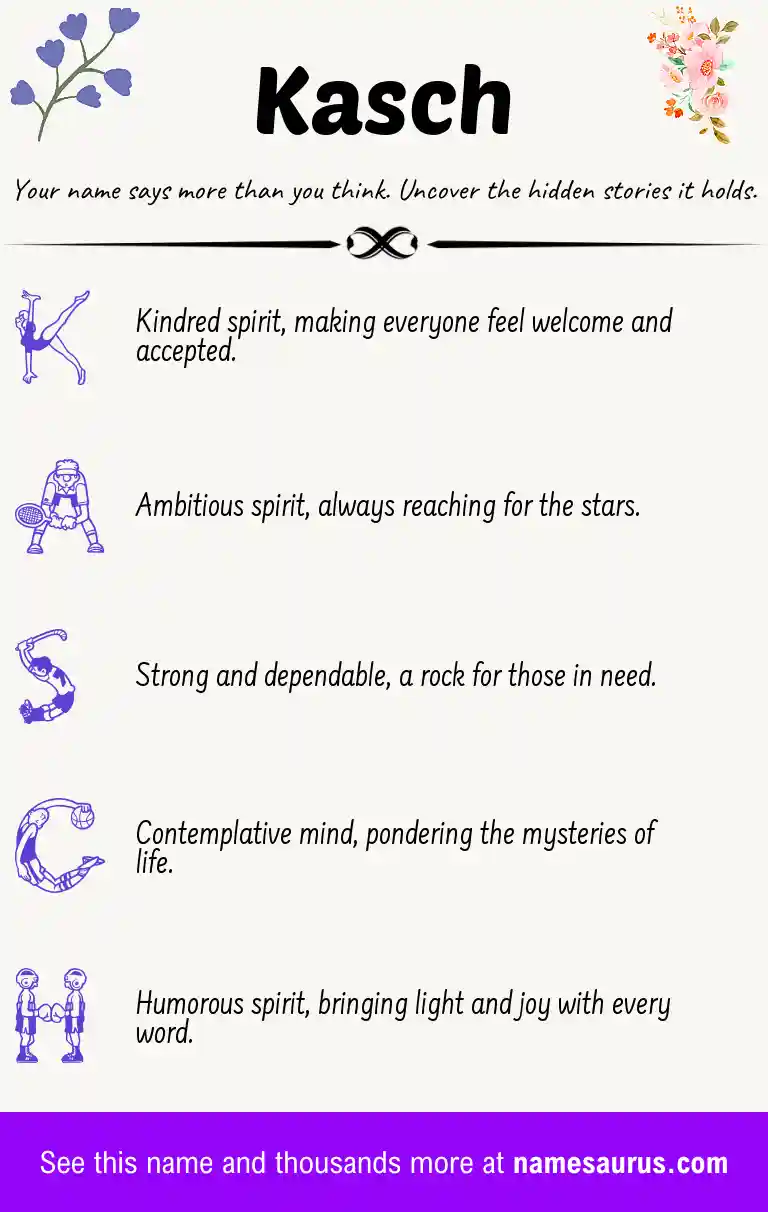 Acrostic poem about Kasch.