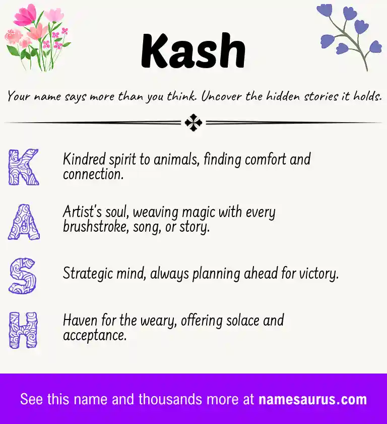 Acrostic poem about Kash.