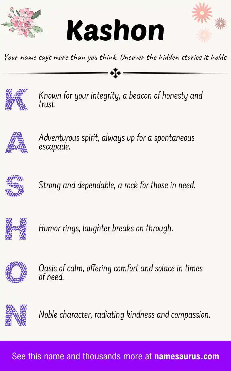 Acrostic poem about Kashon.